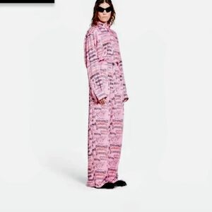 Balenciaga DIY pink pajama set